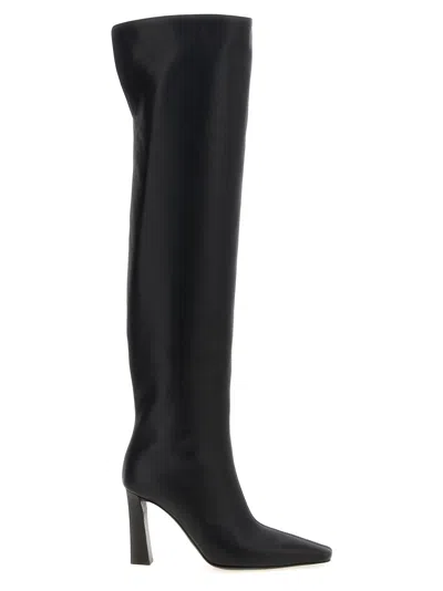 Giuseppe Zanotti Women Extra High Leather Boots In Black