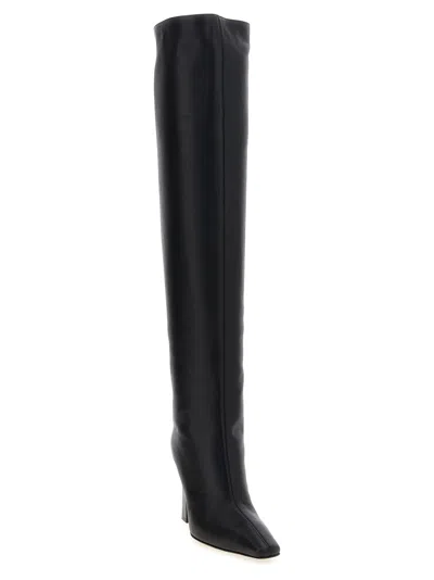 Giuseppe Zanotti Women Extra High Leather Boots In Black