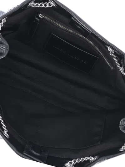 Marc Jacobs Medium Denim Bag The Quilted Chain Sack In Blue