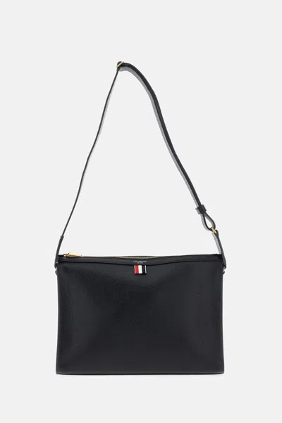 Thom Browne 4-bar Pebble Grain Messenger Bag