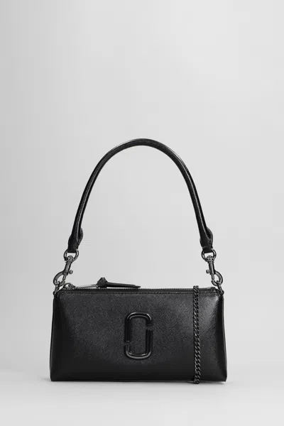 Marc Jacobs The Pochette Shoulder Bag In Black Leather In Black