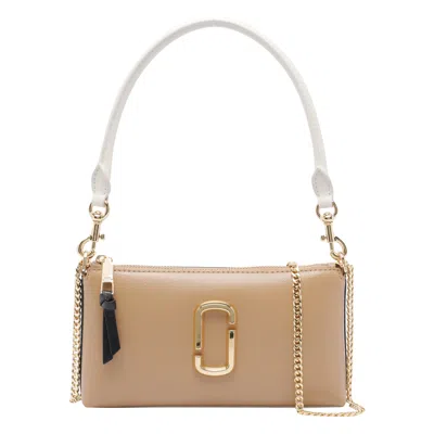 Marc Jacobs Pochette Bag With Detachable Strap And Gold-tone Hardware In Sand