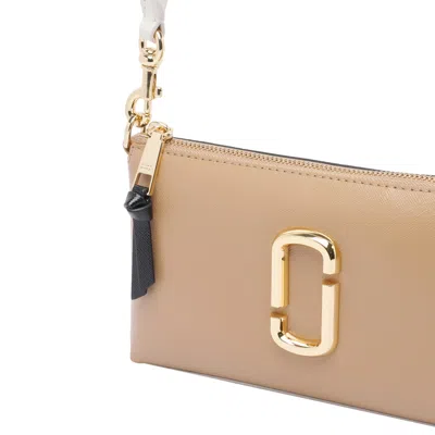 Marc Jacobs Pochette Bag With Detachable Strap And Gold-tone Hardware In Sand
