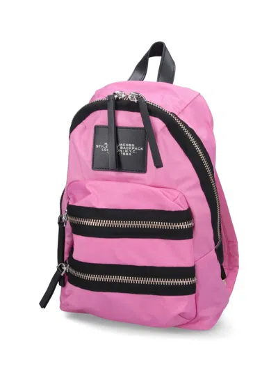 Marc Jacobs The Biker Nylon Medium Backpack In Pink