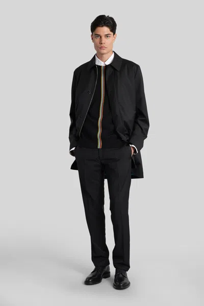 Paul Smith Jersey With Striped Detail In Black