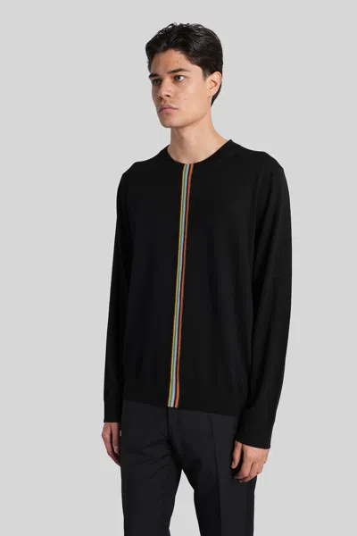 Paul Smith Jersey With Striped Detail In Black