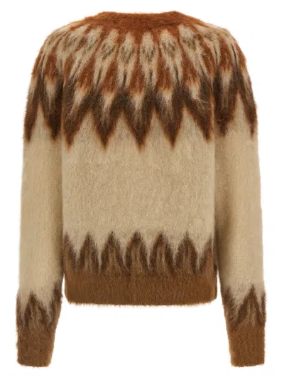 Isabel Marant Étoile Lightweight Textured Knit Sweater With Relaxed Fit In Brown