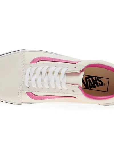 Vans Old-skool Side-stripe Sneakers In White