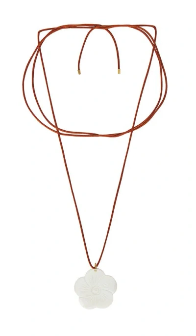 Anni Lu Flower On A String Choker In Brown