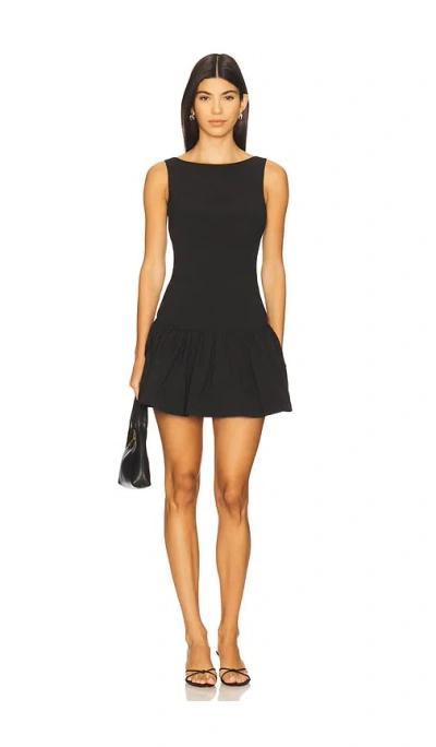 Amanda Uprichard Katina Mini Dress In Black In Blue