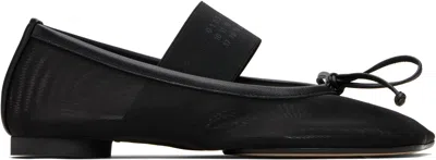 Mm6 Maison Margiela Mm6 By Maison Margiela "anatomic" Ballet Flats – Black In Black