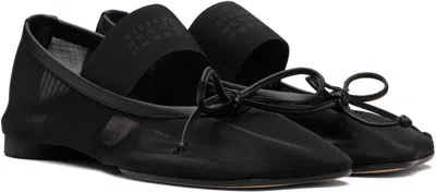 Mm6 Maison Margiela Mm6 By Maison Margiela "anatomic" Ballet Flats – Black In Black