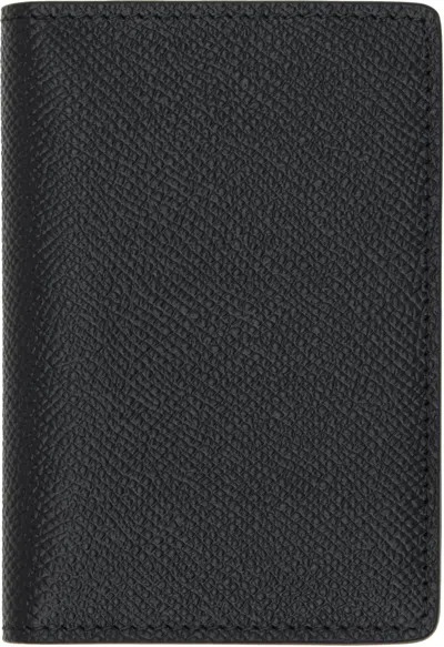 Maison Margiela Black Slim 2 Card Holder In Black