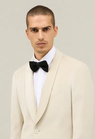 Boglioli Plain Velvet Milano Dinner Jacket In White