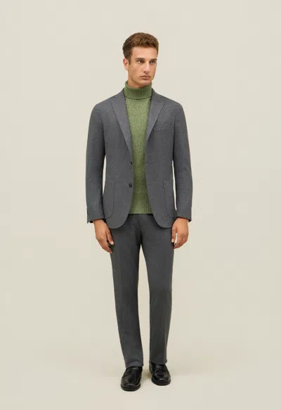 Boglioli Flannel K-jacket In Gray