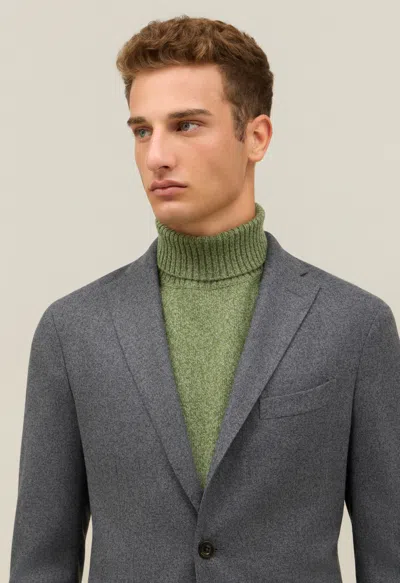 Boglioli Flannel K-jacket In Gray