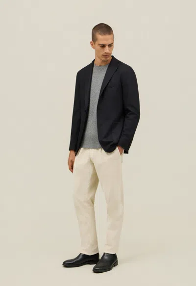 Boglioli Garment Dyed Wool K-jacket In Black