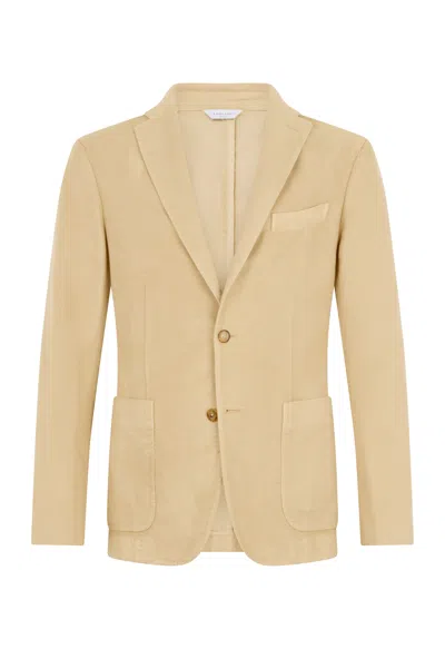 Boglioli Garment Dyed Moleskin K-jacket In Neutral