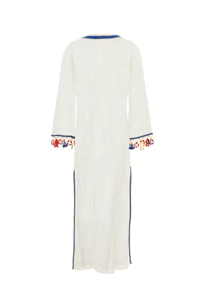 My Beachy Side White Crochet Anouk Caftan In White