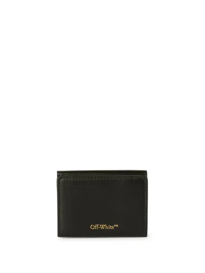 Off-white Jitney Mini Compact Wallet In Black