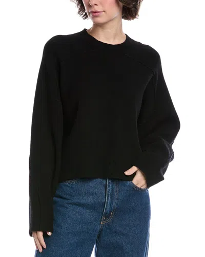 Rag & Bone Bridget Crewneck Wool-blend Sweater In Black