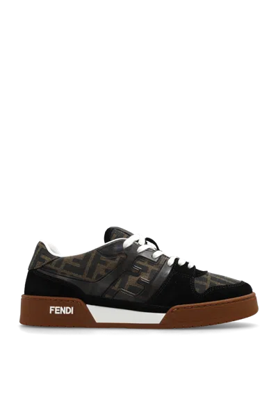 Fendi Match Ff Jacquard Low-top Sneakers In Multi