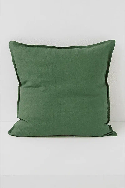 Magiclinen Decorative Buttoned Pillowcase In Forest Green At Urban Outfitters