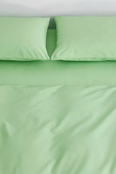 Bed Threads Organic Cotton Percale Pillowcase Set In Apple At Urban Outfitters In Green