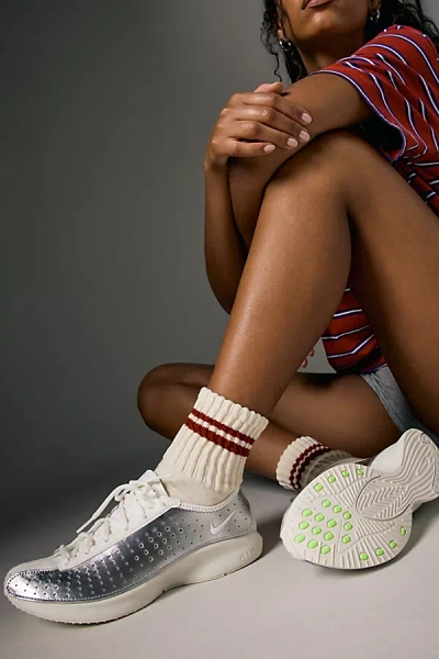 Nike Air Superfly Suede And Perforated Leather Sneakers In White
