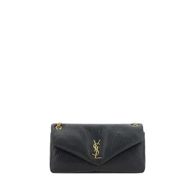 Saint Laurent Calypso Shoulder Bag In Black