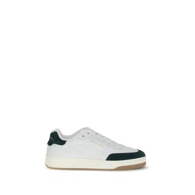 Saint Laurent Sl61 Leather Sneakers Signature Sole In White