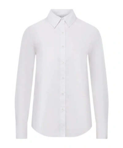 Veronica Beard Long-sleeve Button-down Shirt In Yellow