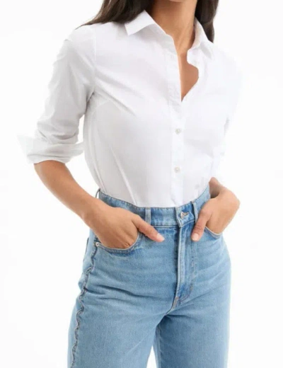 Veronica Beard Long-sleeve Button-down Shirt In Yellow