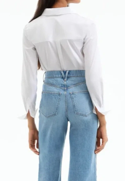 Veronica Beard Long-sleeve Button-down Shirt In Yellow