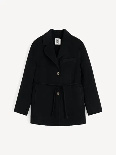 By Malene Birger Hellen Single-breasted Wool Blazer In Black