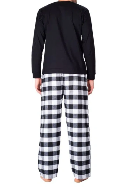 Sleephero Short Sleeve Flannel Pajamas In Multi