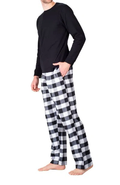 Sleephero Short Sleeve Flannel Pajamas In Multi