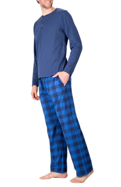 Sleephero Pajamas In Blue Buffalo Check