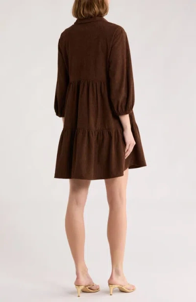 Area Stars Cosette Corduroy Dress In Brown