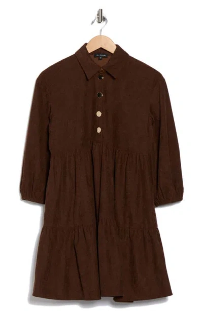 Area Stars Cosette Corduroy Dress In Brown