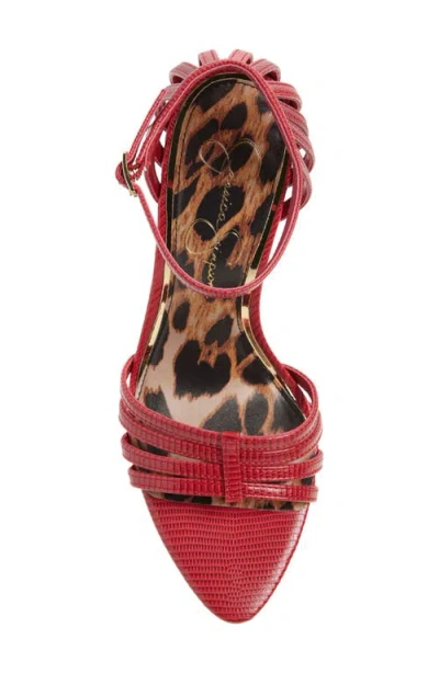 Jessica Simpson Nuvire Pointed Toe Sandal In Red