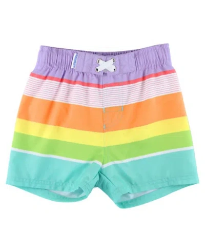Ruggedbutts Baby Boys Upf50+ Swim Trunks In Multi
