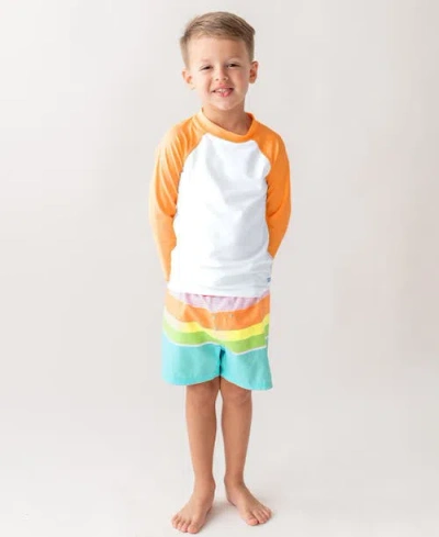 Ruggedbutts Baby Boys Upf50+ Swim Trunks In Multi