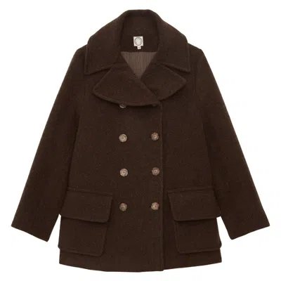 Ines De La Fressange Seraphine Coat In Brown