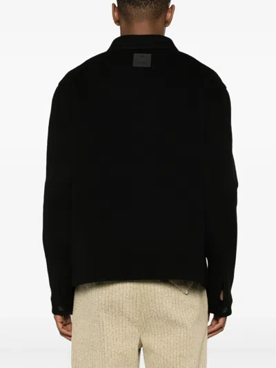 Givenchy Wool-blend Shirt Jacket In Black