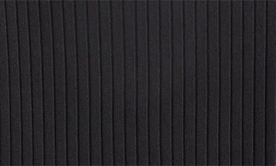 Vince Rib Slash Neck Top In Black