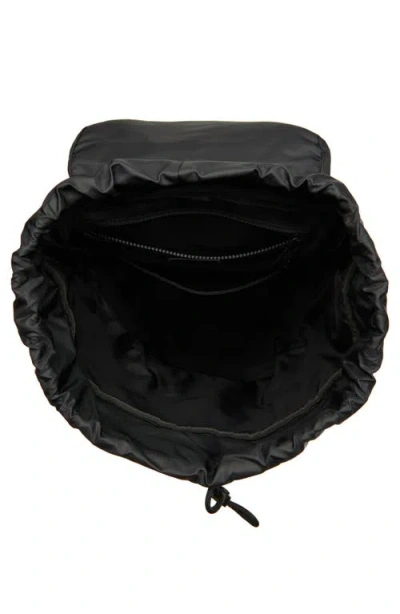 Moncler Canvas Tech Backpack With Front And Side Pockets In Black