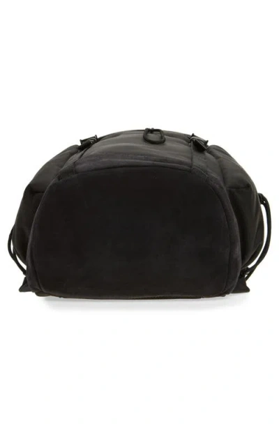 Moncler Canvas Tech Backpack With Front And Side Pockets In Black