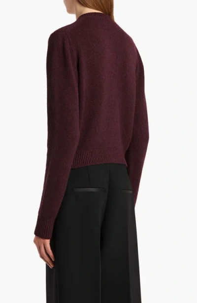 Khaite Everheart Cashmere Knit Cardigan In Purple