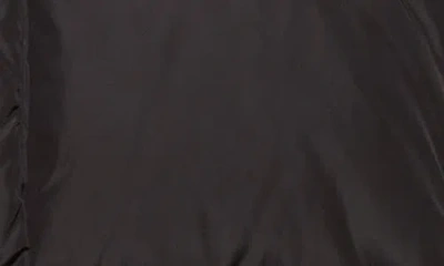 Moncler Long Little Down Jacket With Square Quilting And Hood In Black